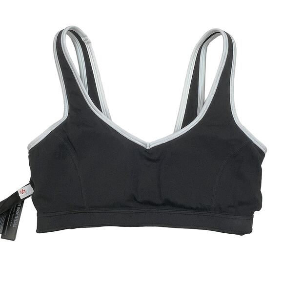 Amazon Essentials Active FormFlex Sports Bra Sz S New $19 Black Low Impact - Picture 6 of 8